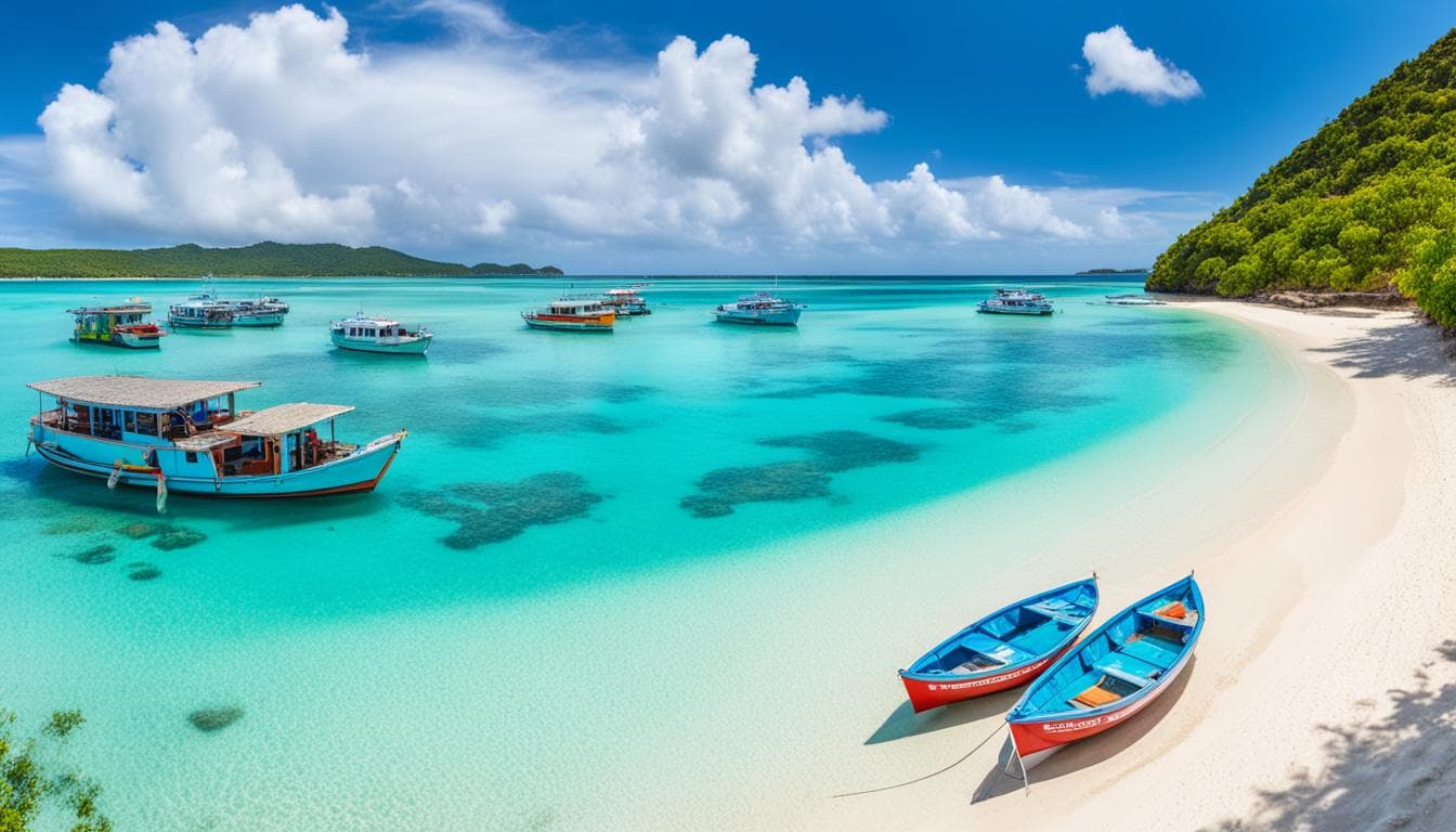 Pemandangan Karimunjawa: pantai dan laut biru